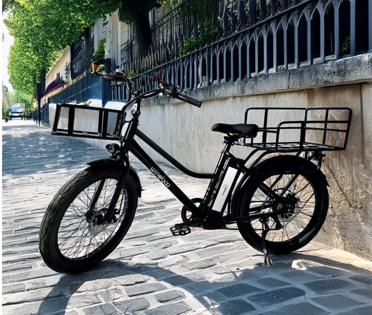 Vélo-cargo électrique Windgoo en usage professionnel